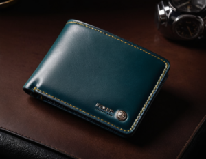 Premium Blue Leather Wallet
