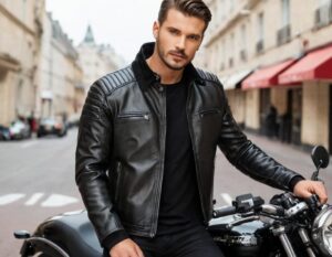 Black Faux Leather Jacket